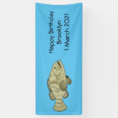 Groeperige illustratie van de cartoon spandoek (Verticaal)