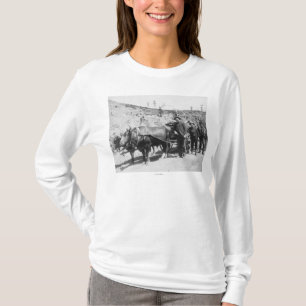 Groepering goudprospectors foto t-shirt