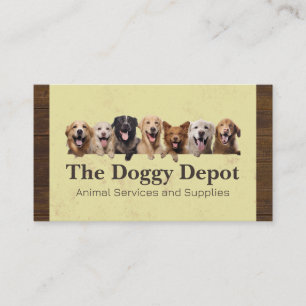 Groepering van Happy Dogs Dierenbescherming Visitekaartje
