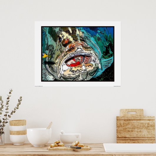 Groepermond Poster (Keuken)