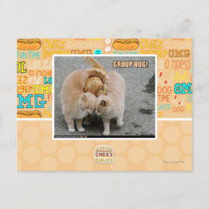 groeps omhelzing briefkaart