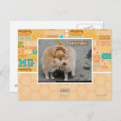 groeps omhelzing briefkaart (Voorkant / Achterkant)