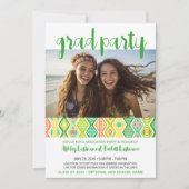 Groepsafstudeerfeest - Kleurrijk Stam Patroon Kaart (Voorkant)