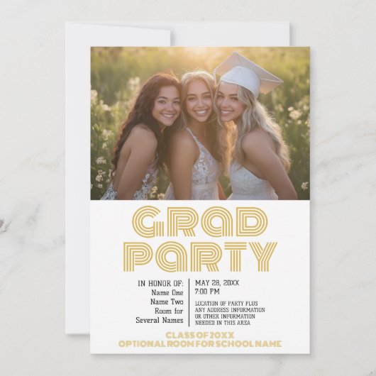 Groepsfeest van het Afstuderen - Joint Afstudeerde Kaart (Voorkant)