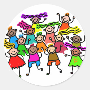 Groepsfoto Ronde Sticker