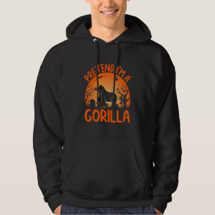 Groepshalloweenkostuums Doe alsof ik een gorilla b Hoodie