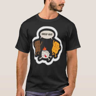 Groepsknuffel Grappige Smores Chocolade Marshmallo T-shirt