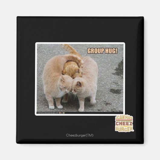 groepsknuffel magneet (Voorkant)