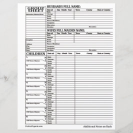 groepsoverzicht voor familiegeschiedenis