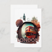 groet londen bedankkaart (Voorkant / Achterkant)