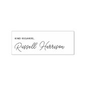 Groet Ondertekening Rubberstempel (Afrduk)