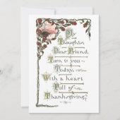   groet Thanksgiving Feestdagenkaart (Voorkant)