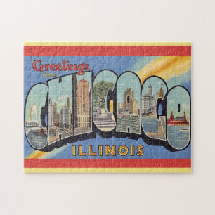 groet uit Chicago Legpuzzel