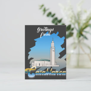 Groet van Casablanca Sign Briefkaart
