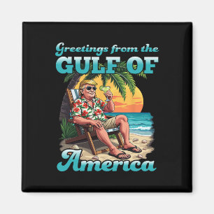Groet van de Patriotische Golf van de VS Amerika O Magneet