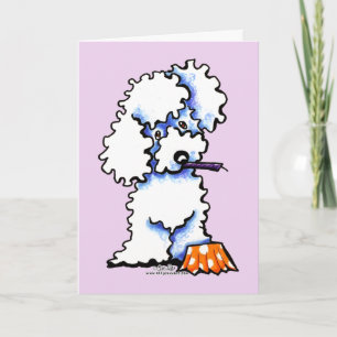 Groet van de Poedel van Cupcake de Gelukkige Kaart