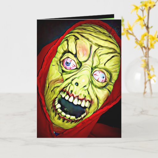 GROET VAN HET MASKER VAN HET GEZICHT VAN HET KAART (Gele Bloem)