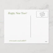 Groet | van het nieuwjaar Briefkaart (Achterkant)