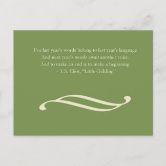 Groet | van het nieuwjaar Briefkaart