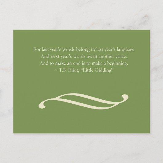 Groet | van het nieuwjaar Briefkaart (Voorkant)