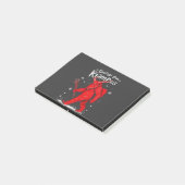Groet van Krampus Kerstmis Post-it® Notes (Schuin)