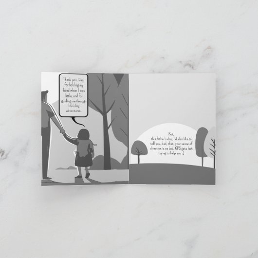 Groeten aan de beste papa ooit, lief en grappig kaart (Binnen)