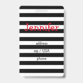 Groeten! Bagagelabel of Badge (Achterkant)