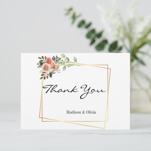 Groeten Dank u kaarten (Staand voorkant)