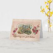 Groeten en goede wensen kaart (Gele Bloem)