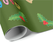 Groeten en nieuwjaar van de marine cadeaupapier (Rol Hoek)