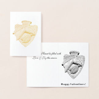 Groeten! Gelukkig Valentijn Folie Kaarten