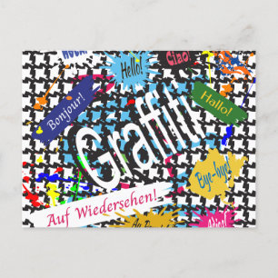 Groeten Graffiti Feestdagenkaart