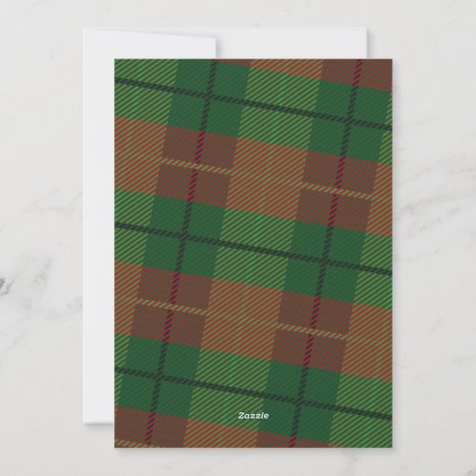 Groeten Groenen Groen Pset voor zakelijke Logo Feestdagenkaart (Achterkant)