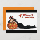  groeten Halloween Briefkaart (Voorkant / Achterkant)