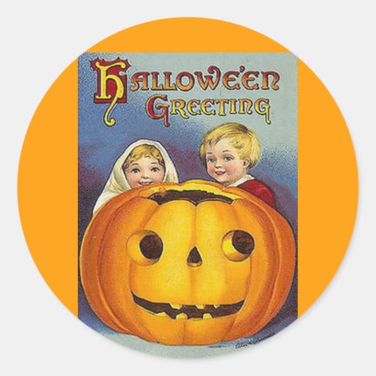  groeten Halloween Ronde Sticker (Voorkant)