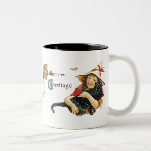 groeten Halloween Tweekleurige Koffiemok