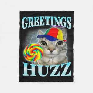 Groeten Huzz Grappige Gen Z Gen Alpha Slang Meme Fleece Deken
