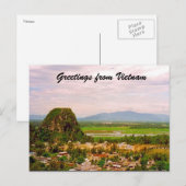 groeten op het platteland van vietnam briefkaart (Voorkant / Achterkant)
