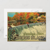Groeten op Rhode Island Briefkaart (Voorkant / Achterkant)