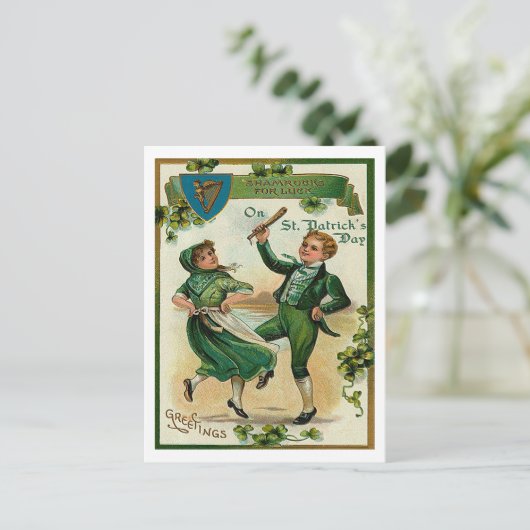 Groeten op St Patricks Briefkaart (Staand voorkant)