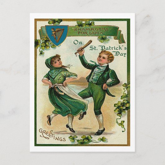 Groeten op St Patricks Briefkaart (Voorkant)