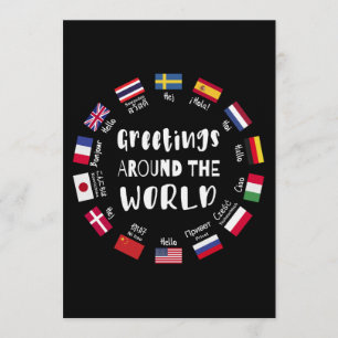 Groeten over de hele wereld - Hallo in alle talen Kaart