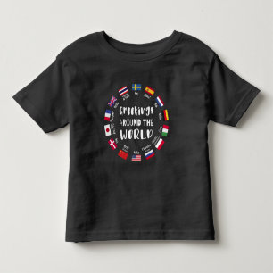 Groeten over de hele wereld - Hallo in alle talen Kinder Shirts