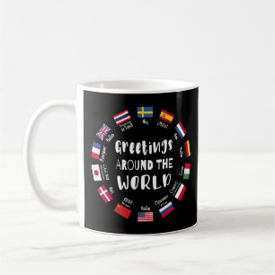 Groeten over de hele wereld - Hallo in alle talen Koffiemok