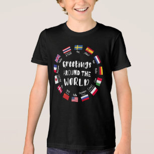 Groeten over de hele wereld - Hallo in alle talen Tri-Blend Shirt