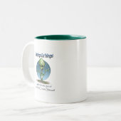 Groeten! Tweekleurige Koffiemok (Voorkant links)