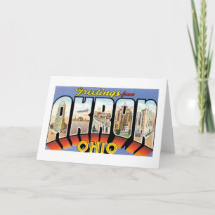 Groeten uit Akron, Ohio. Kaart