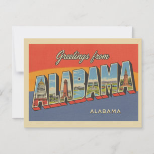 "Groeten uit Alabama" Briefkaart