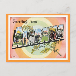 Groeten uit Alabama Briefkaart