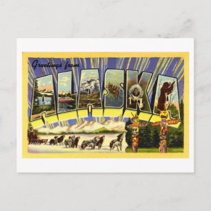  groeten uit Alaska Briefkaart